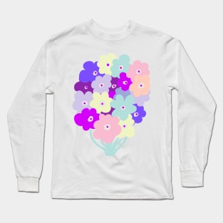 BUNCH OF PASTEL FLOWERS Long Sleeve T-Shirt